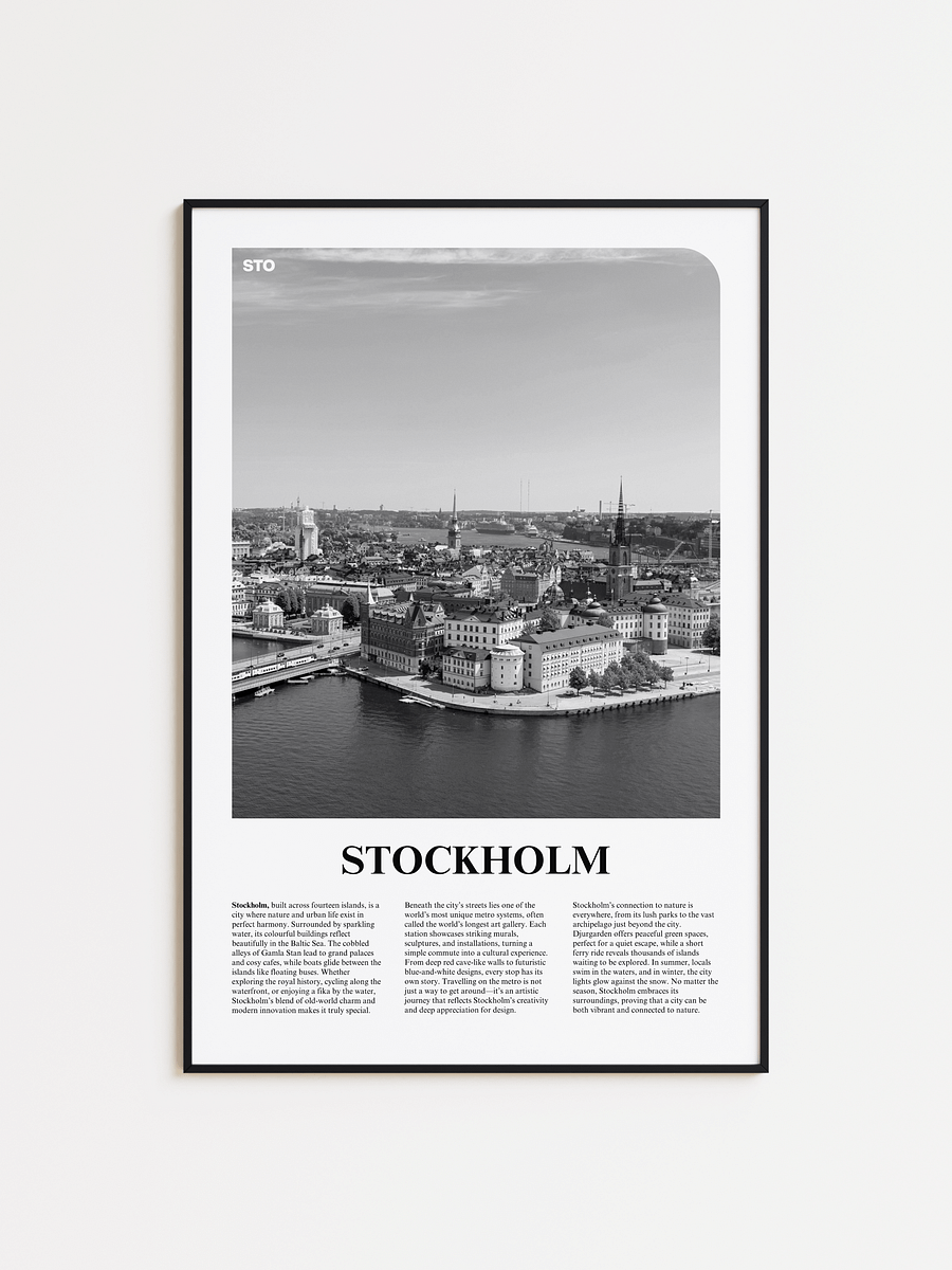 Stockholm 01 Newspaper Poster product image (1)