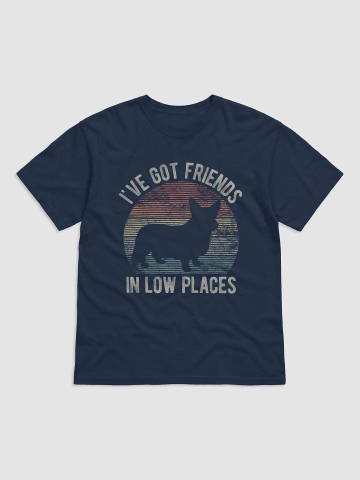 I've Got Friends in Low Places Tee | Funny Vintage-Style T-Shirt for Cardigan Welsh Corgi Pawrents product image (12)
