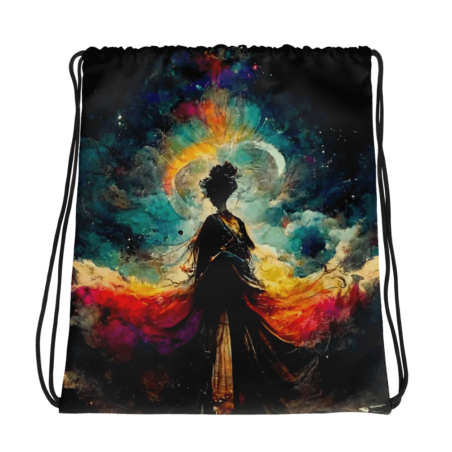 Ethereal Dreams All-Over Drawstring Bag product image (1)