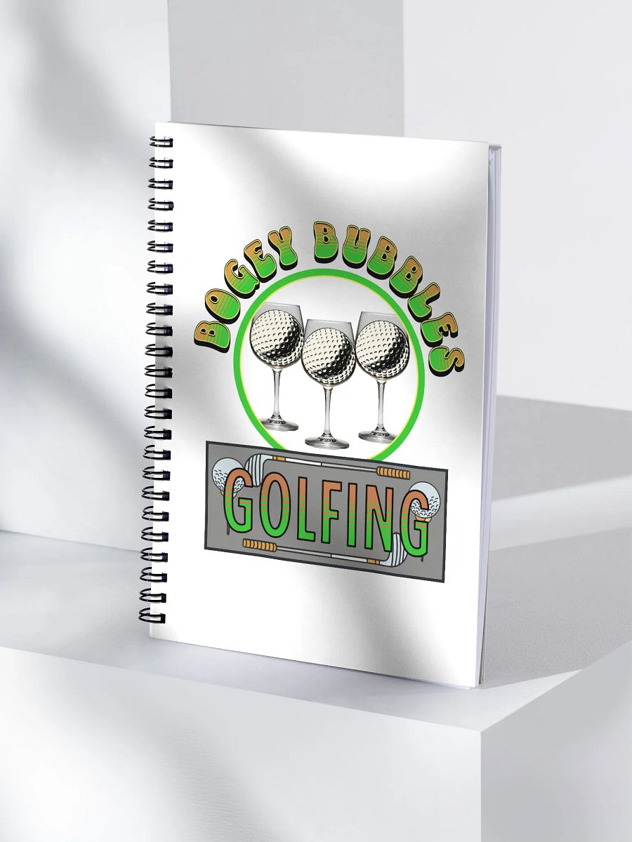 Bogey Bubbles Golfing Spiral Notebook product image (1)