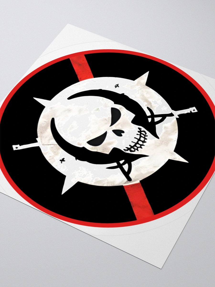 Blackjack Raiders Skull and Rifles Emblem Kiss Cut Stickers product image (8)
