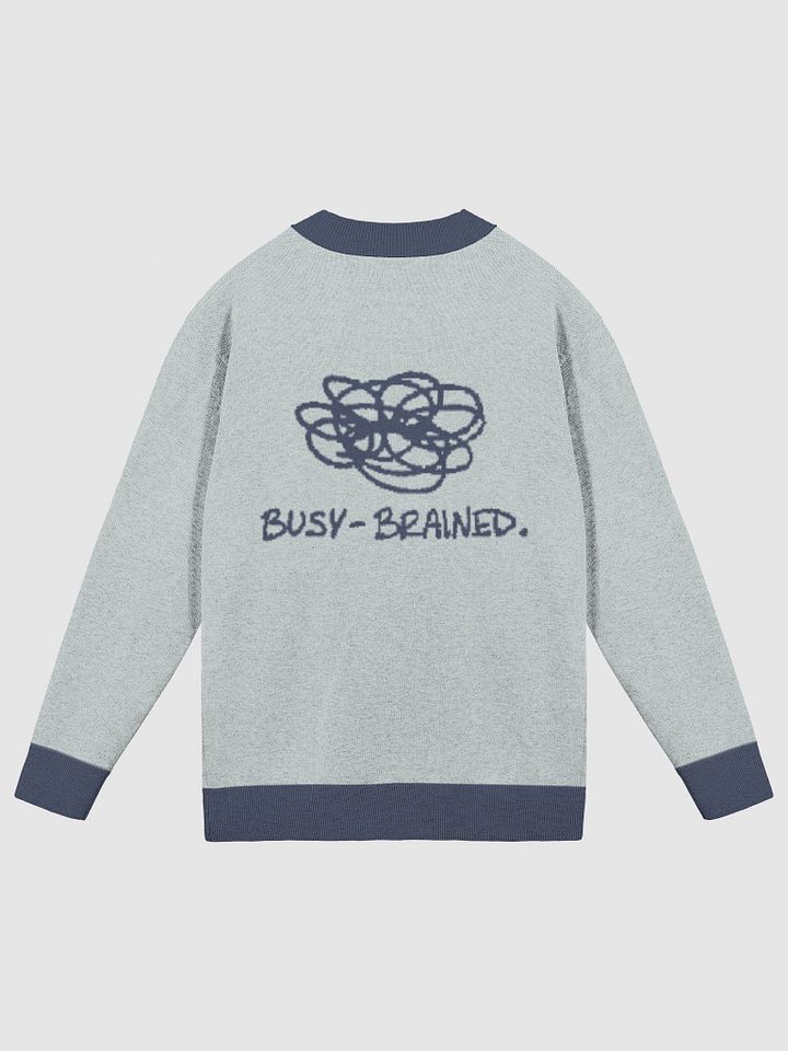 BUSY-BRAINED (lg. design, powder and navy blue) knitwear cardigan product image (8)