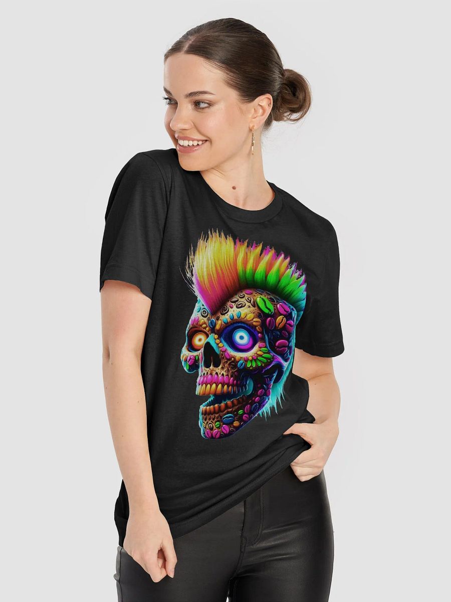 Rainbow Skull Artistic Coffee T-Shirt product image (4)