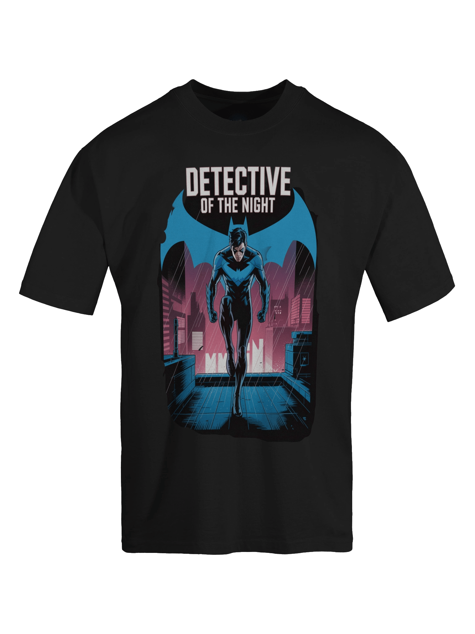 Nightwing Detective of the Night Oversized Faded T-Shirt product image (1)