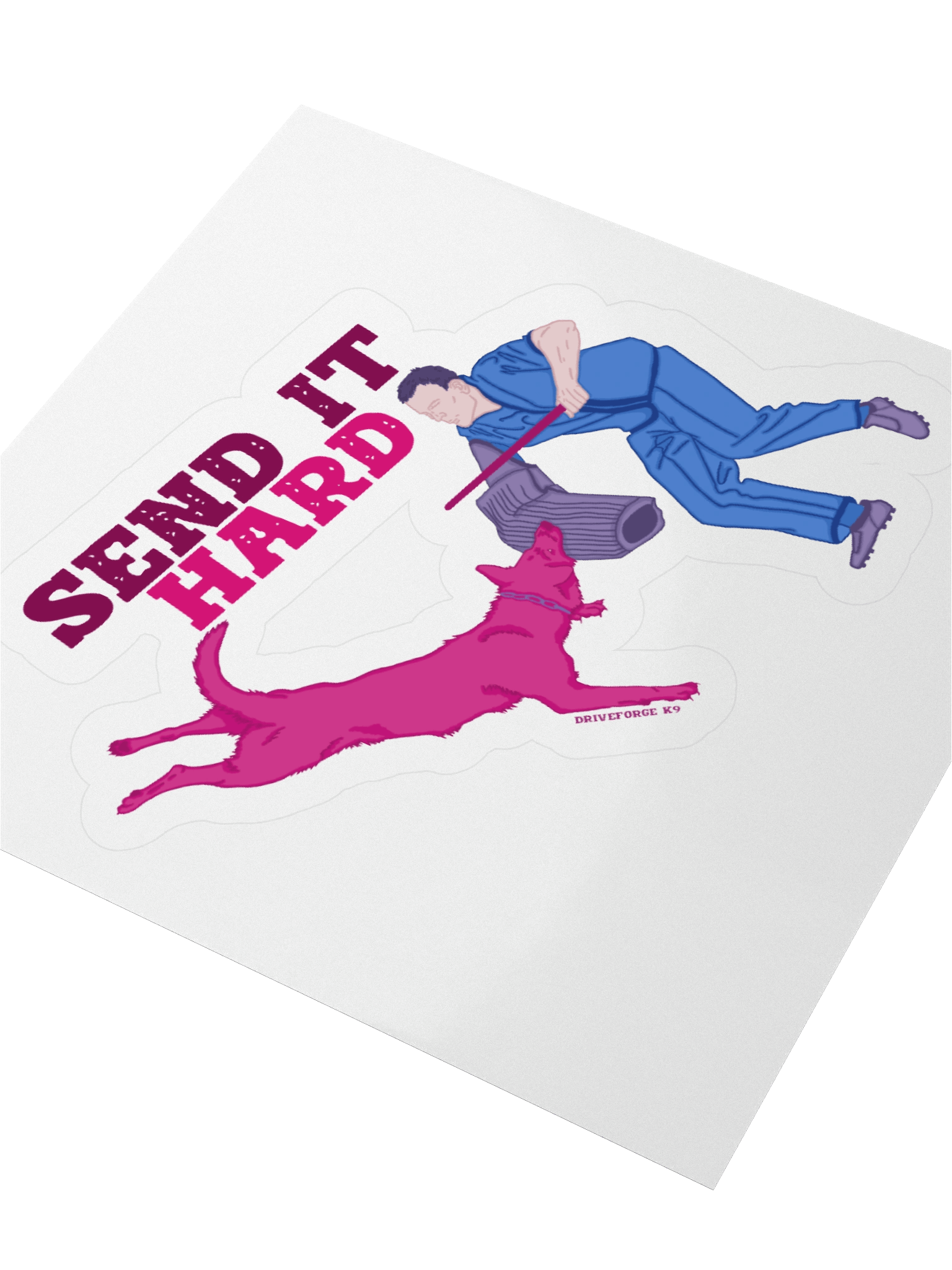 Sent It Hard Vinyl Sticker product image (3)
