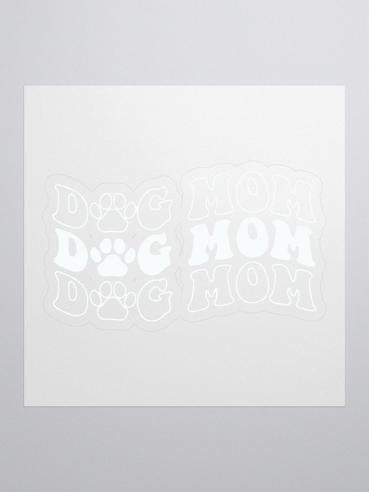Dog Mom Kiss Cut Stickers product image (1)