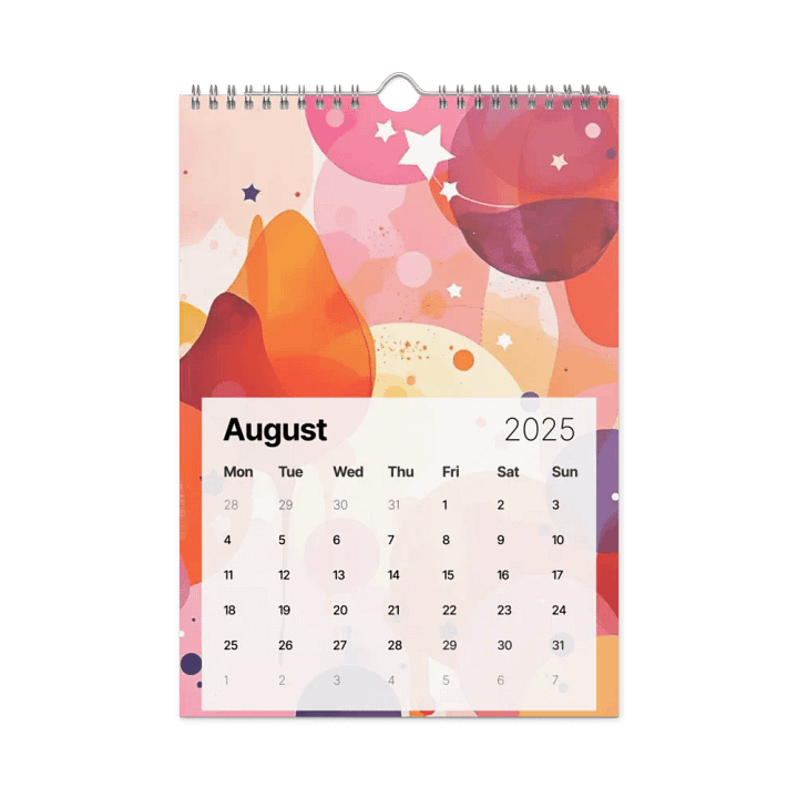 ART ABSTRACT WALL CALENDAR 2025 product image (2)