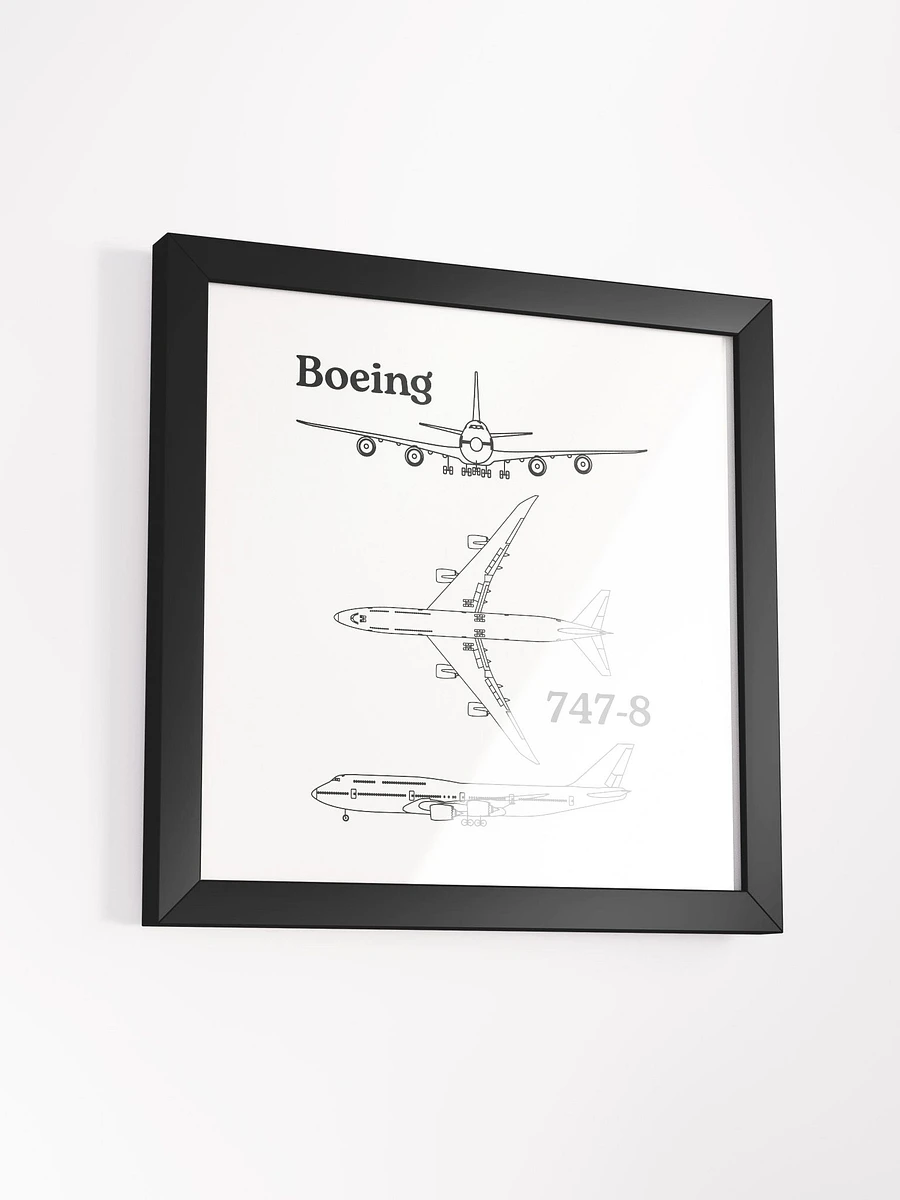 Boeing 747-8 Blueprint Framed Poster product image (16)