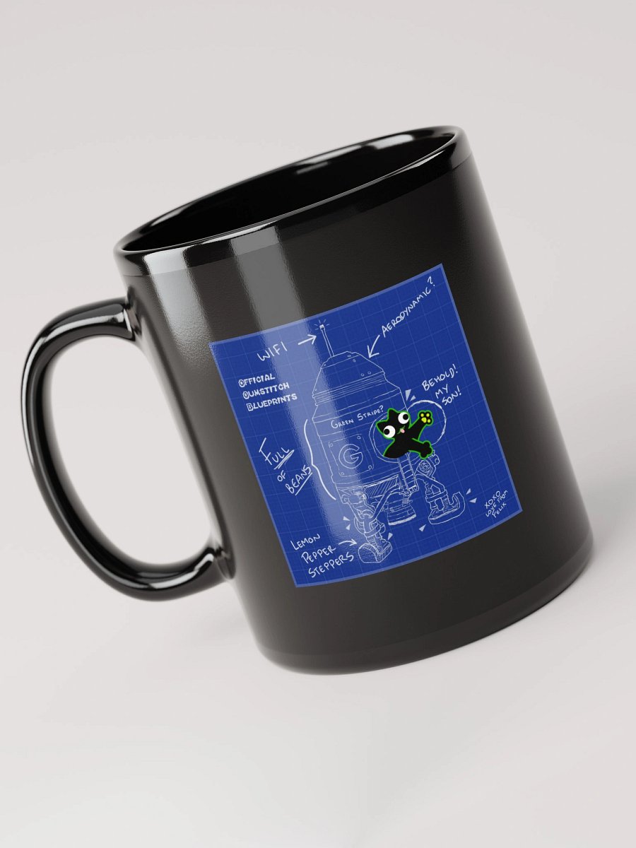 Black Mug - DerpCat II Rocket Blueprint product image (5)