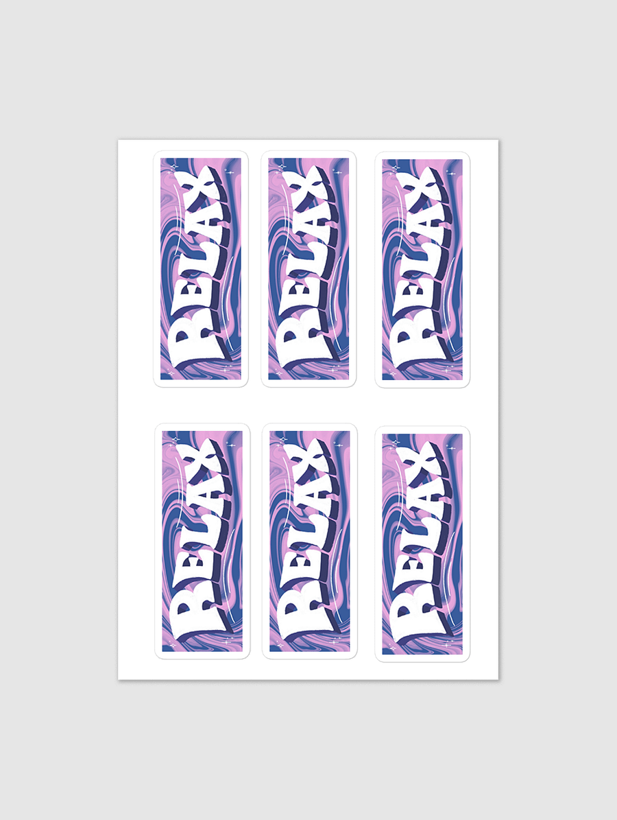 Relax Stickers - Sheet of 6 product image (1)