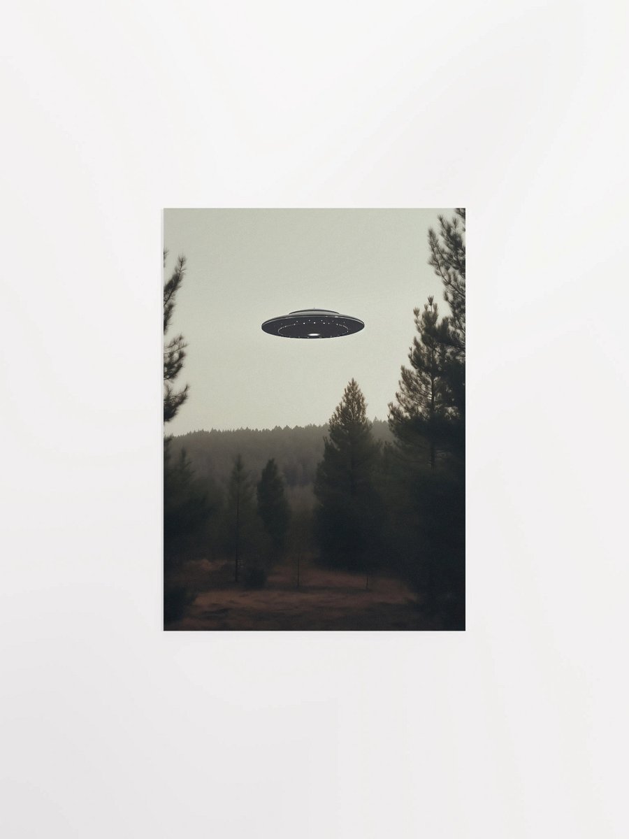 The Truth is Out There / The X-Files photo of UFO — sci-fi poster, movie art, I want to believe poster, space print, aliens wall decor product image (2)
