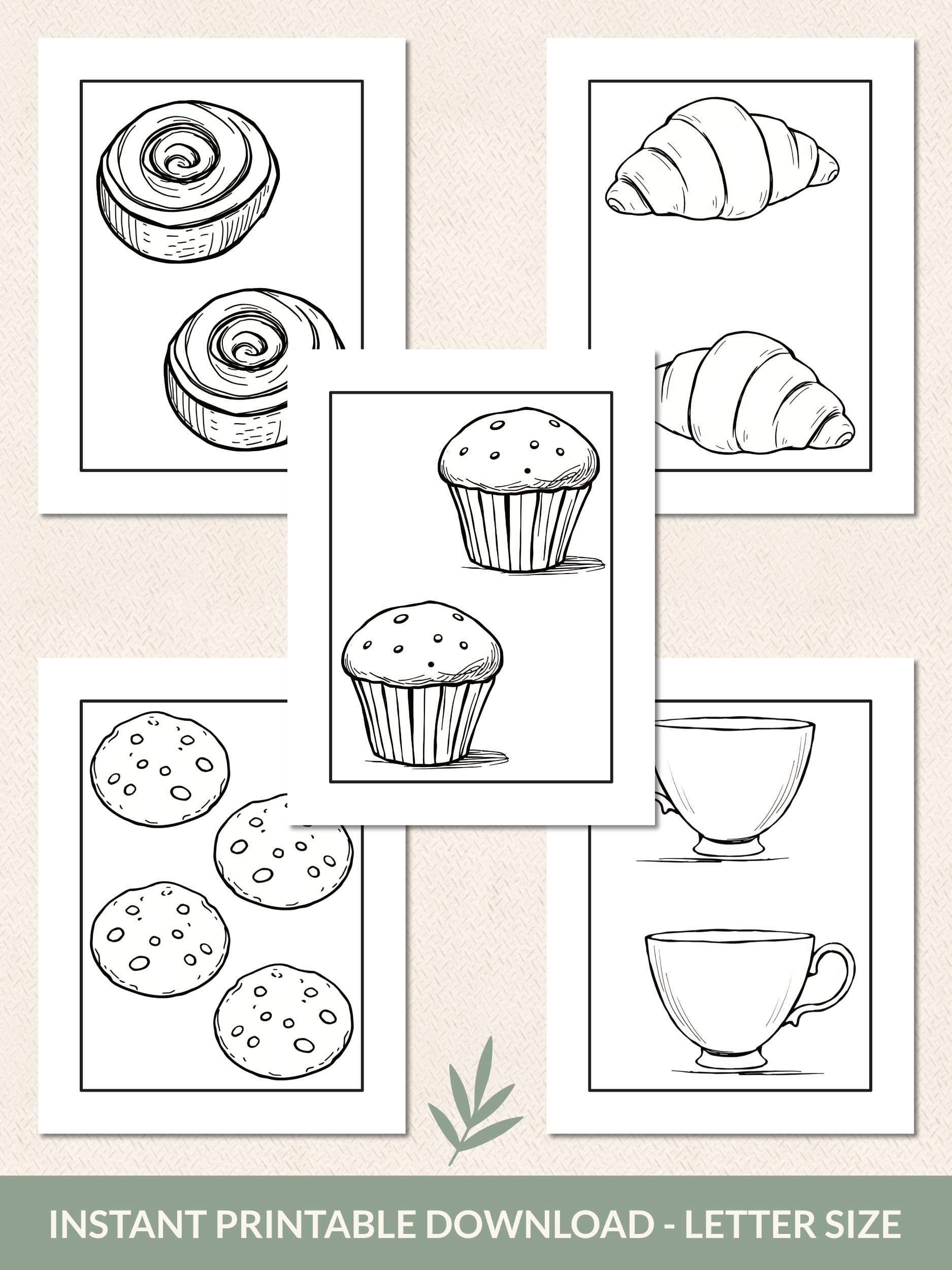 Cozy Coffee Break Coloring Pages – Printable Set of 15 product image (3)
