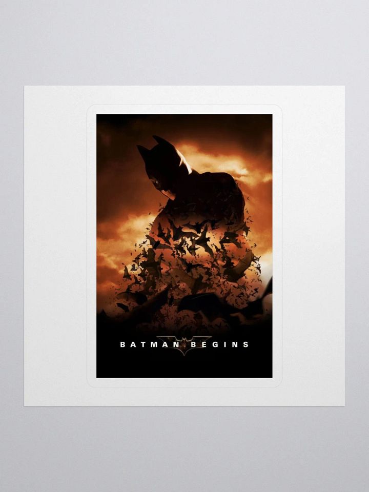 Batman Begins Disintegrating Cape Sticker product image (1)