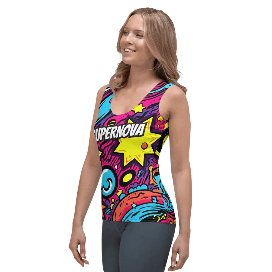 Supernova Dodgeball Club All-Over Print Women's Tank Top product image (3)