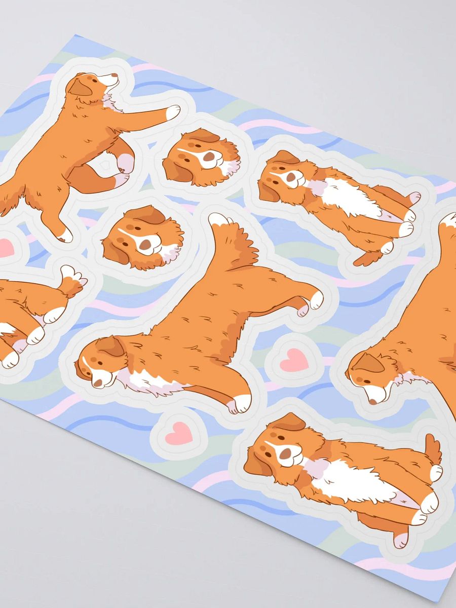 Nova Scotia Duck Tolling Retriever - Dog Illustration Sticker Sheet product image (3)