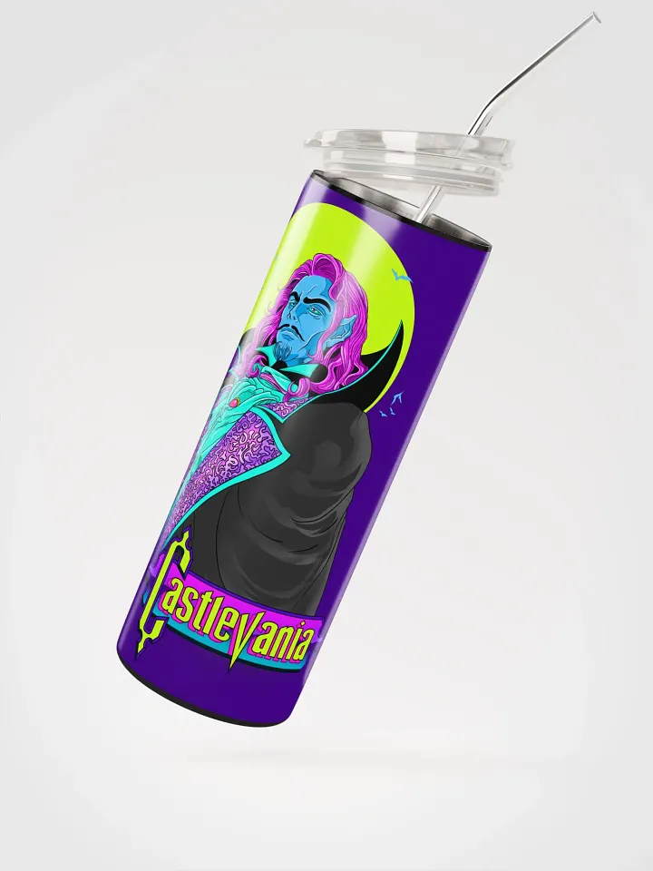Castlevania Neon Tribute Steel Tumbler product image (1)