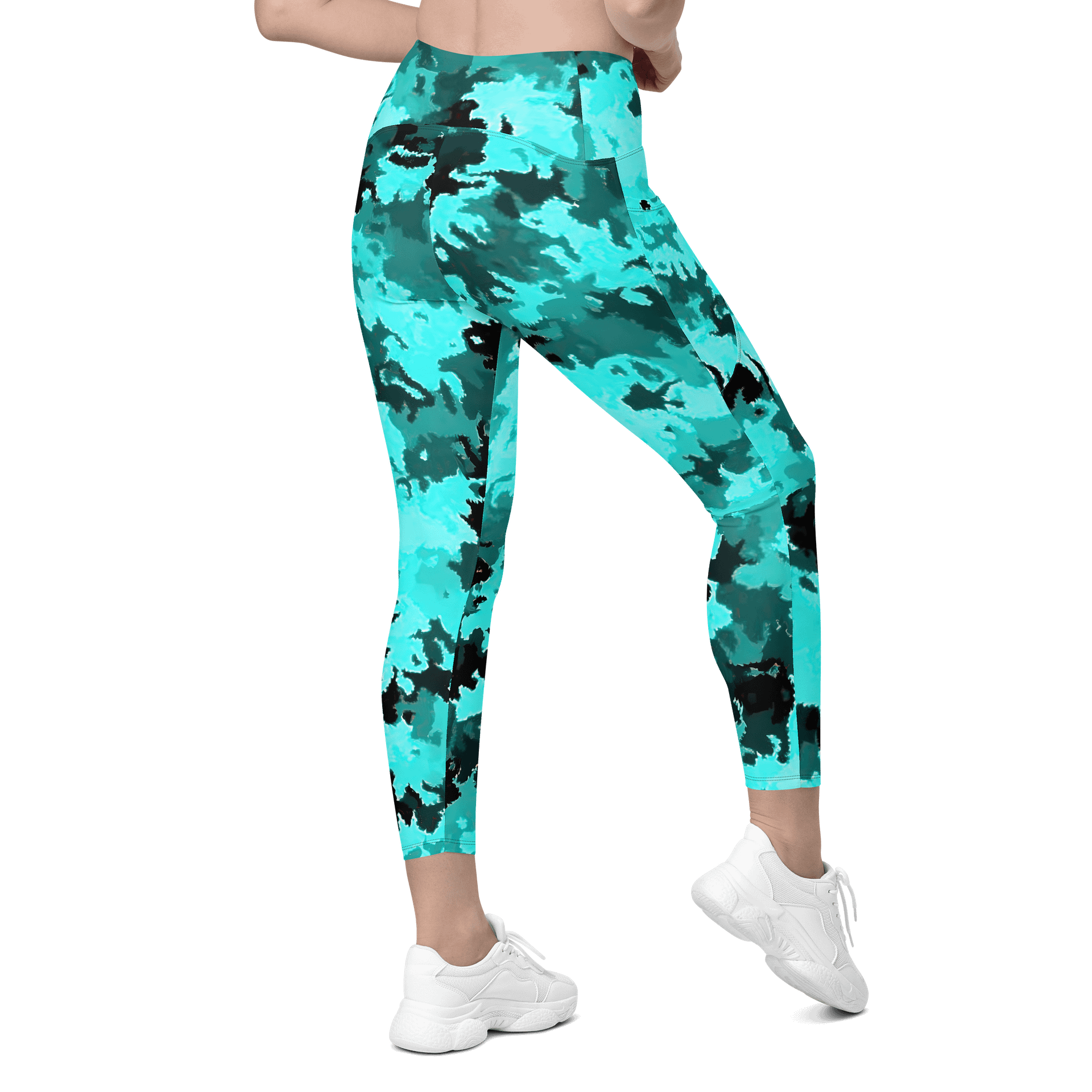 Teal Leggings with Pockets product image (9)