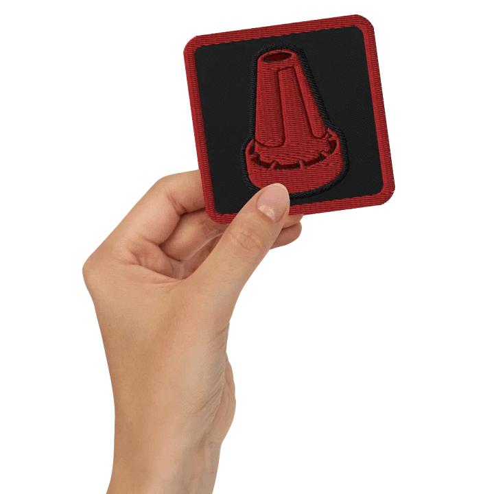 Red Cone Embroidered Patch product image (2)