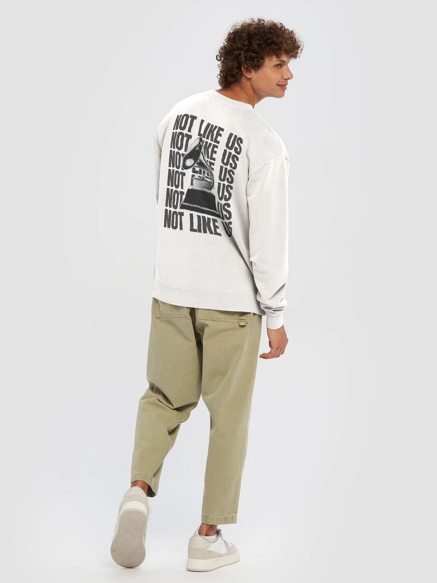 NOT LIKE US SWEATSHIRT WHITE product image (4)