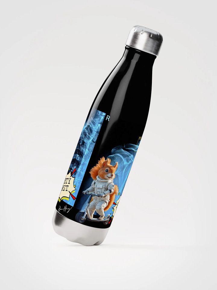 Safety First stainless steel drinking bottle with real authentic X-ray product image (2)