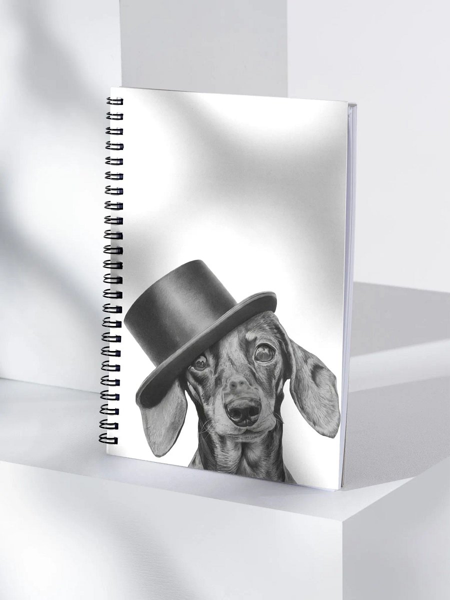 Miniature Dachshund With Top Hat - Notebook product image (4)
