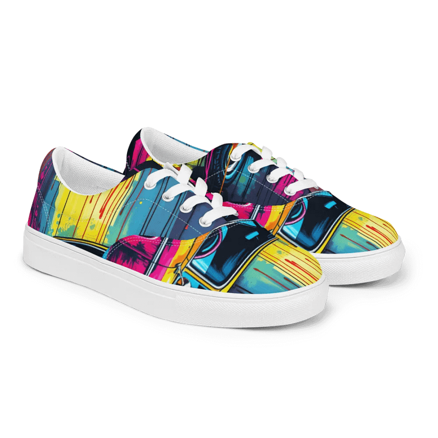 Pop art, Christine the car, Men's Canvas Shoes product image (2)