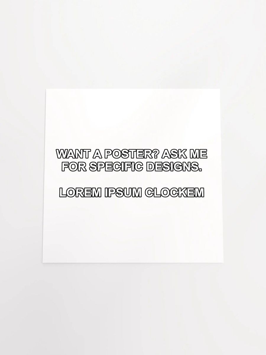 Placeholder Clock Poster product image (4)