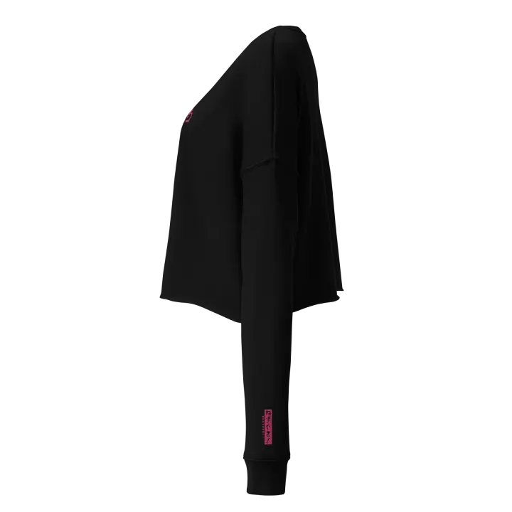 Hiragana! Nezuyaki Fleece Crop Top (Pink) product image (2)