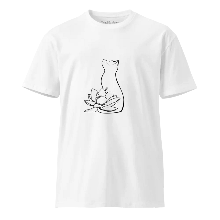 Water Lily Cat Supreme Comfort Crew Neck T-Shirt product image (1)