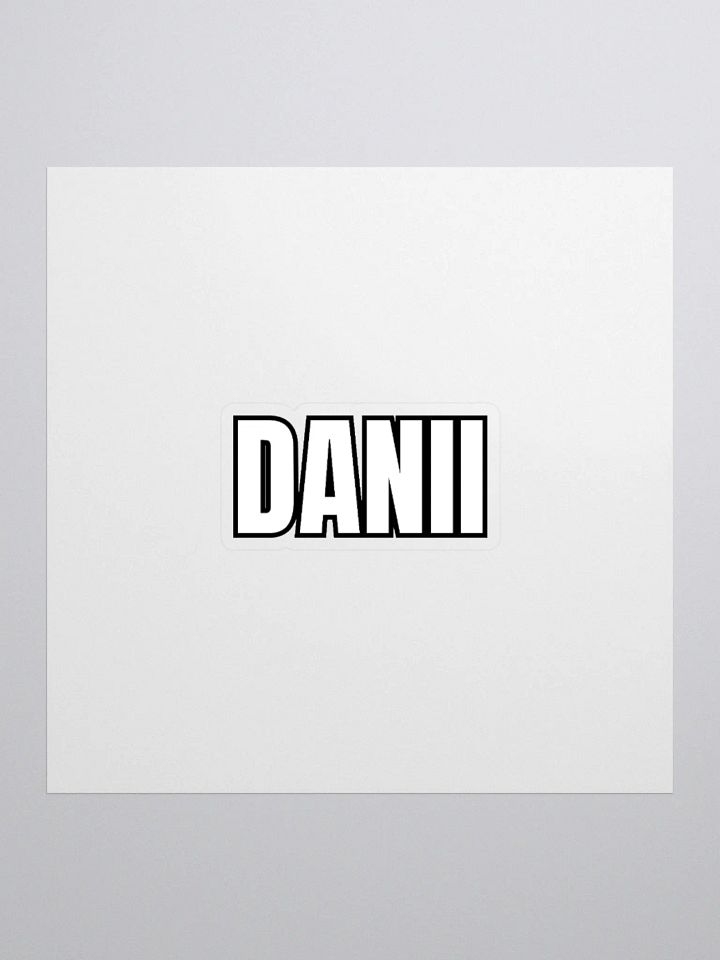 DANII WHITE BLACK STICKER product image (1)