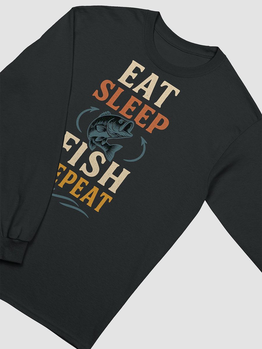 Funny Long Sleeve Fishing Shirt – Eat Sleep Fish Repeat product image (5)
