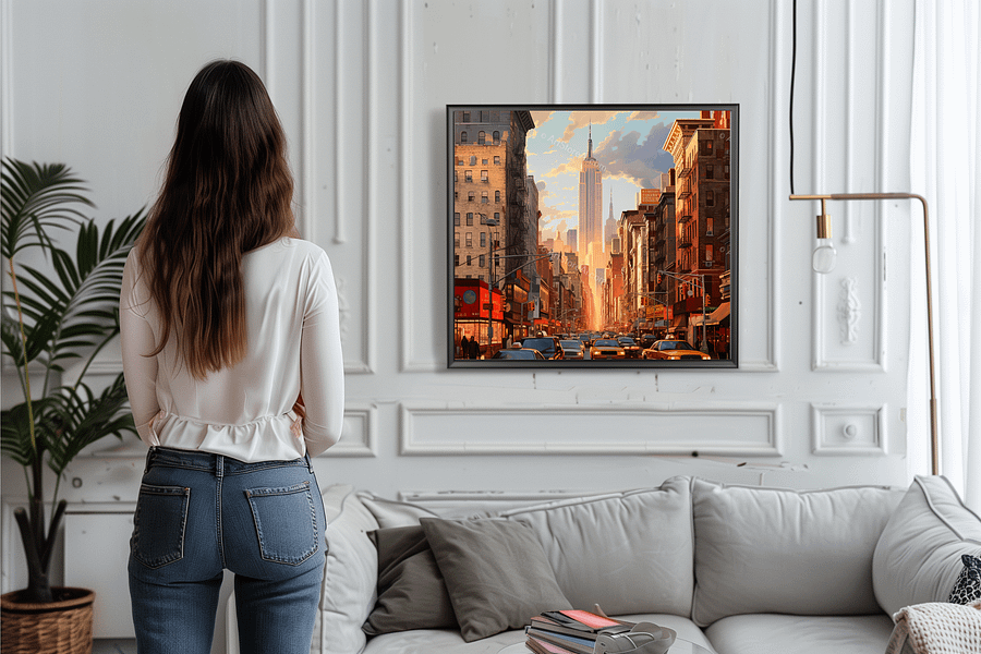 NYC Street Sunset Art product image (3)