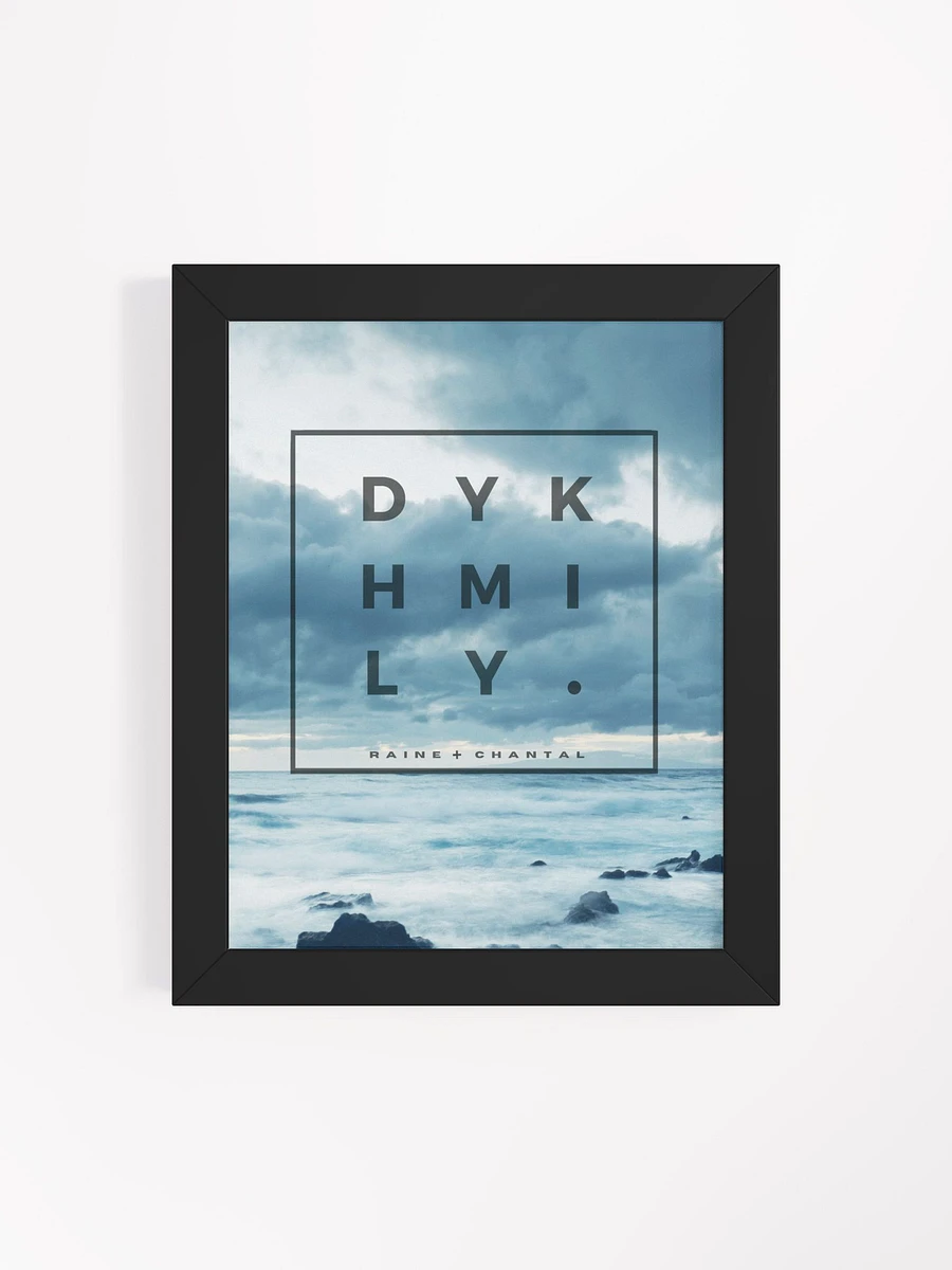 DYKHMILY Framed Square Blue Matte Poster product image (4)