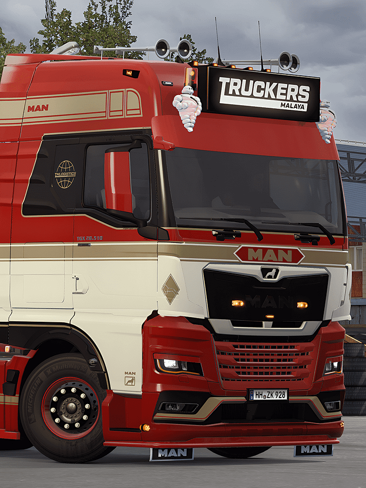 ETS2 - MAN TGX 2020 GN, GM, GX + Multicolor Skin (Gloss & matte color) for SCS & New RIGID & Trailer by KAST product image (2)