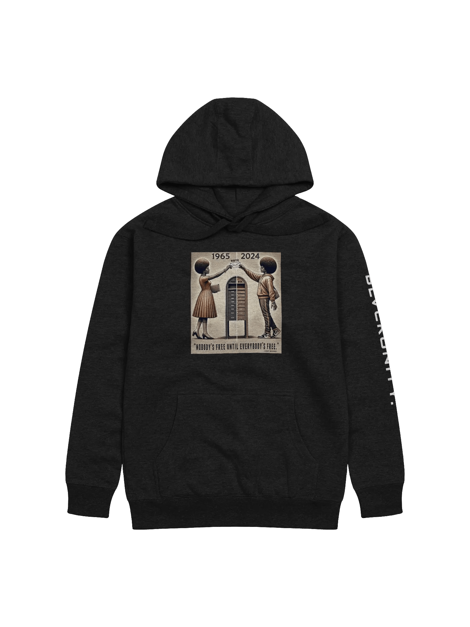 "Nobody’s Free" Hoodie – Honoring the Fight, Continuing the Legacy product image (1)