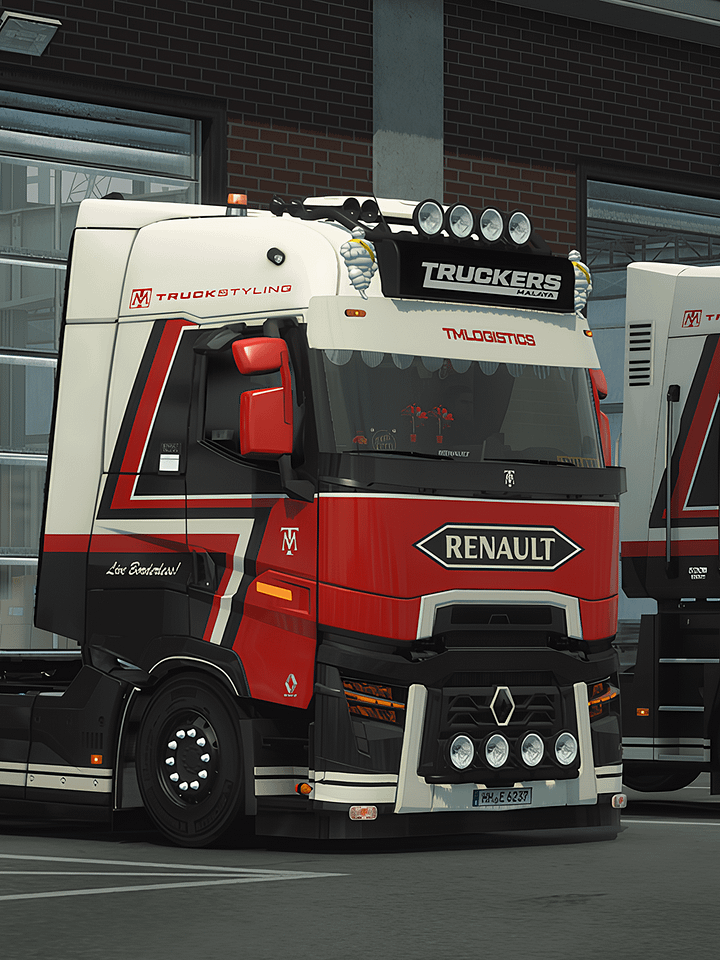 ETS2 TM Renault Magnum and T Skin + Schmitz S.KO Trailer Changeable Multicolor Skin Pack product image (1)
