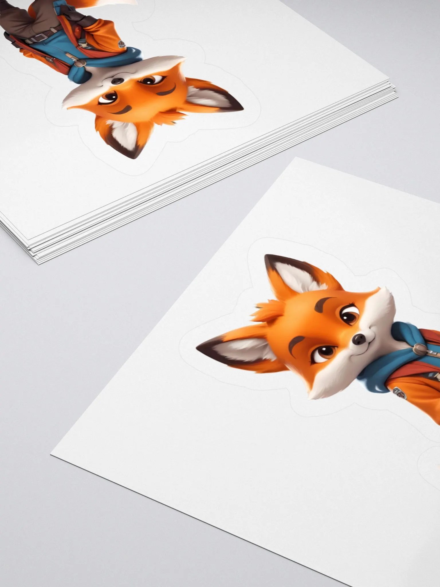 Adventurous and Cheerful Fox kiss-cut Sticker product image (7)