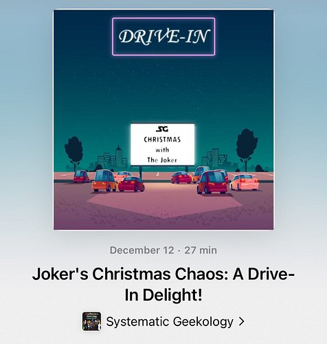 It’s beginning to look a lot like…. YEP another Drive-In episode. Come hang with @willnrose and @kevinschaefer19 as they geek...