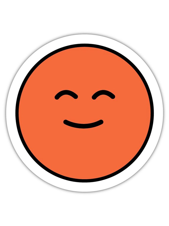 Builder.io - Orange Smiley Face Sticker product image (1)