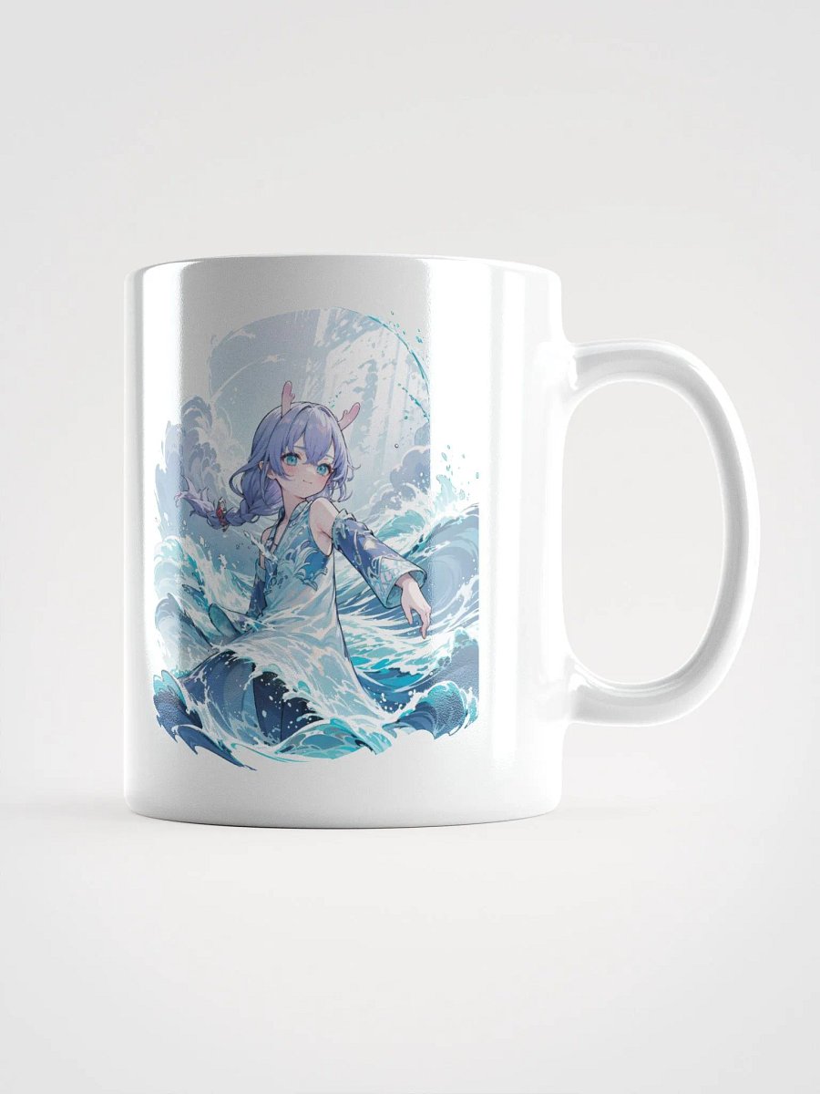 White Glossy Mug - Bailu v2 (Honkai Star Rail) product image (1)