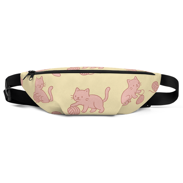 Pink Kittens Playing with Yarn Fanny Pack (Waist Bag) product image (1)