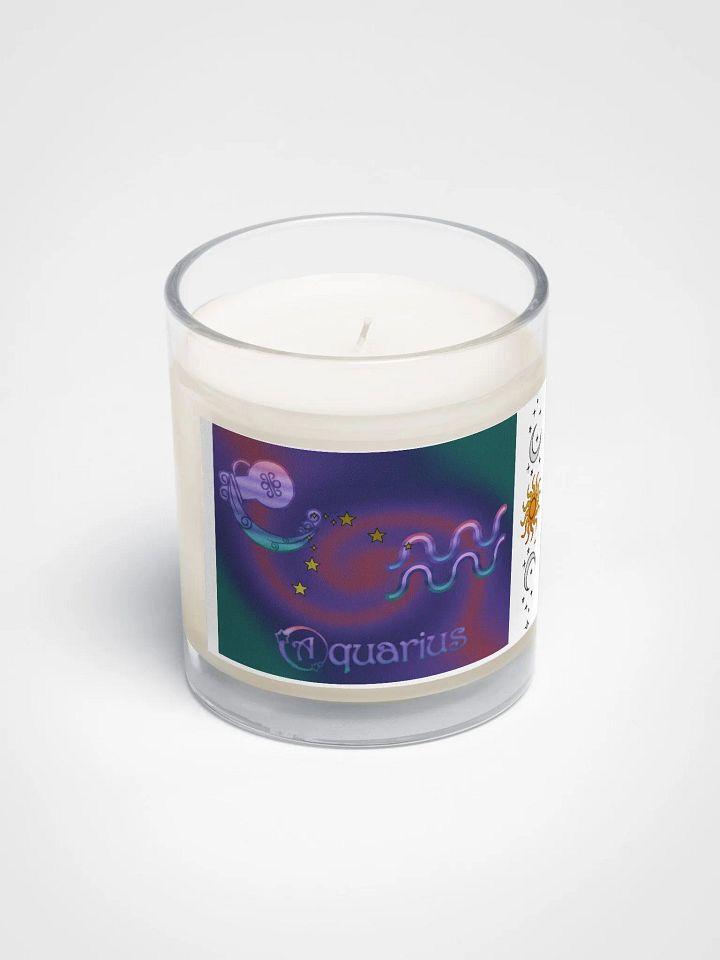 Zodiac Aquarius Soy Wax Candle product image (2)