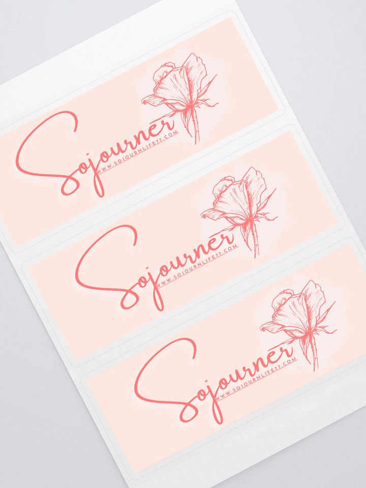 SOJOurner Flower - Kiss Cut Sticker Sheet with Background product image (1)