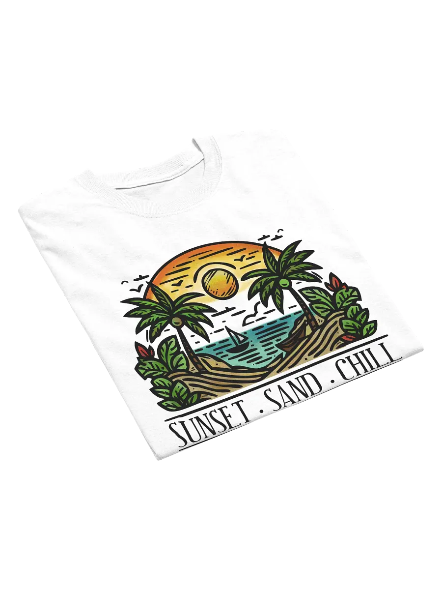 Sunset. Sand. Chill (Alternative) Gildan T-Shirt product image (3)