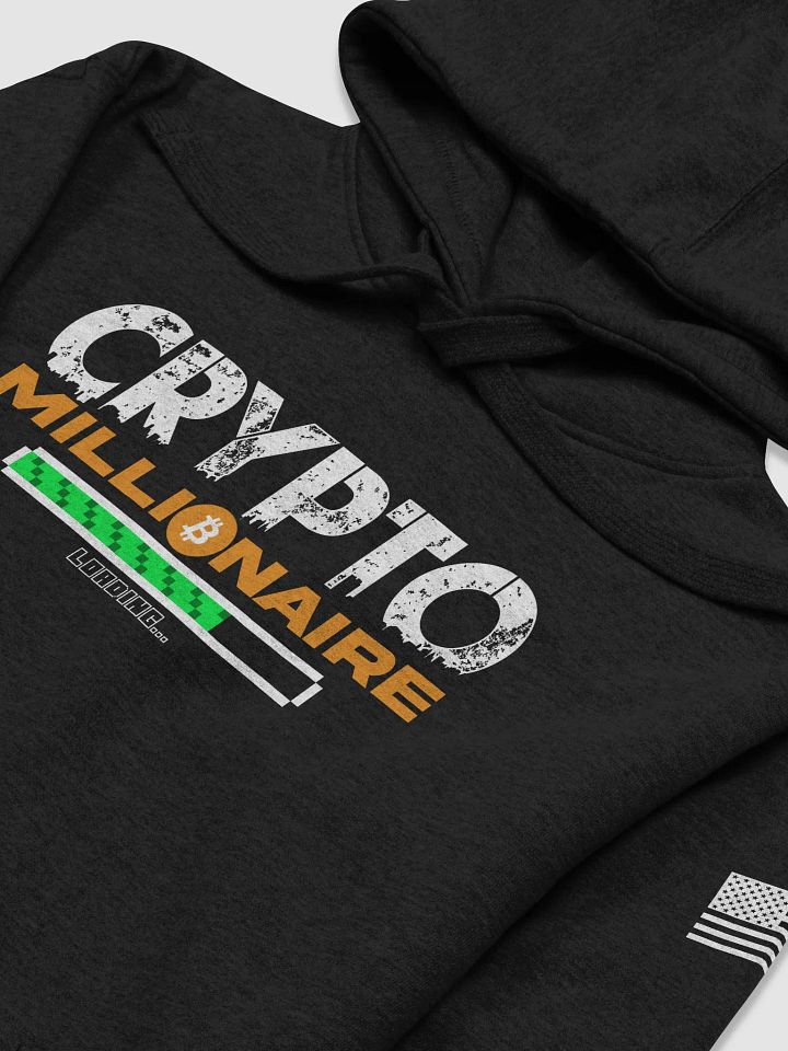 CRYPTO MILLIONAIRE HOODIE w/Flag product image (1)