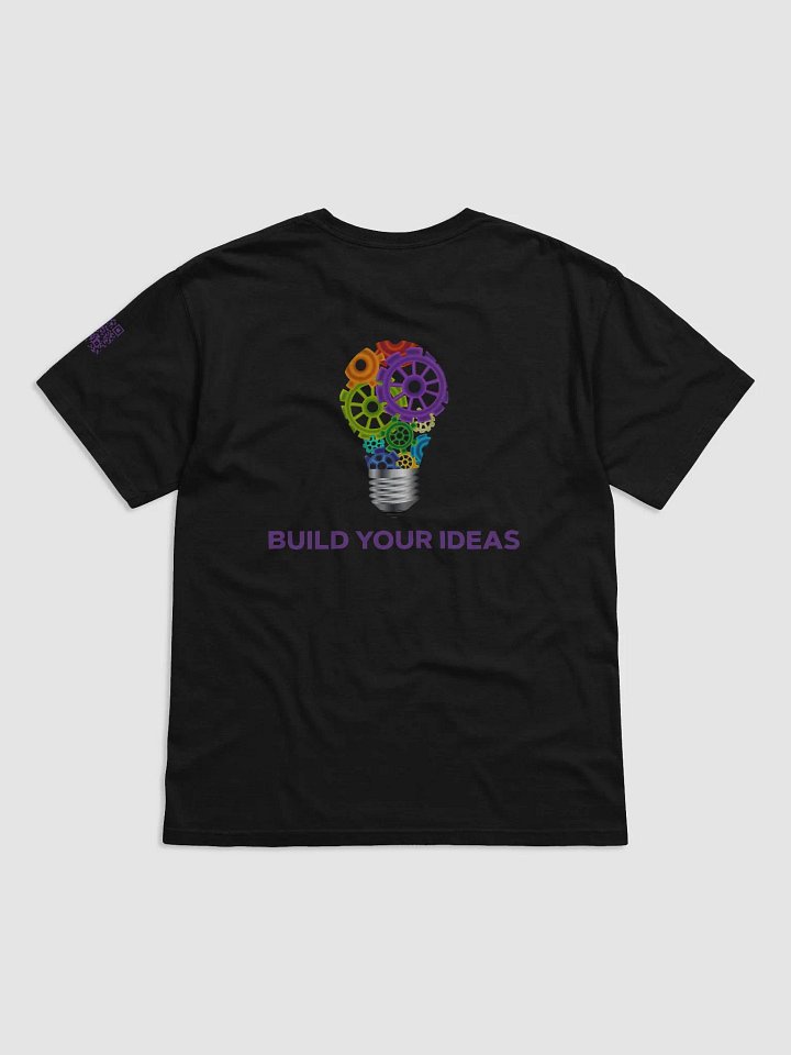 Build Your Ideas T-Shirt Black With Purple product image (2)