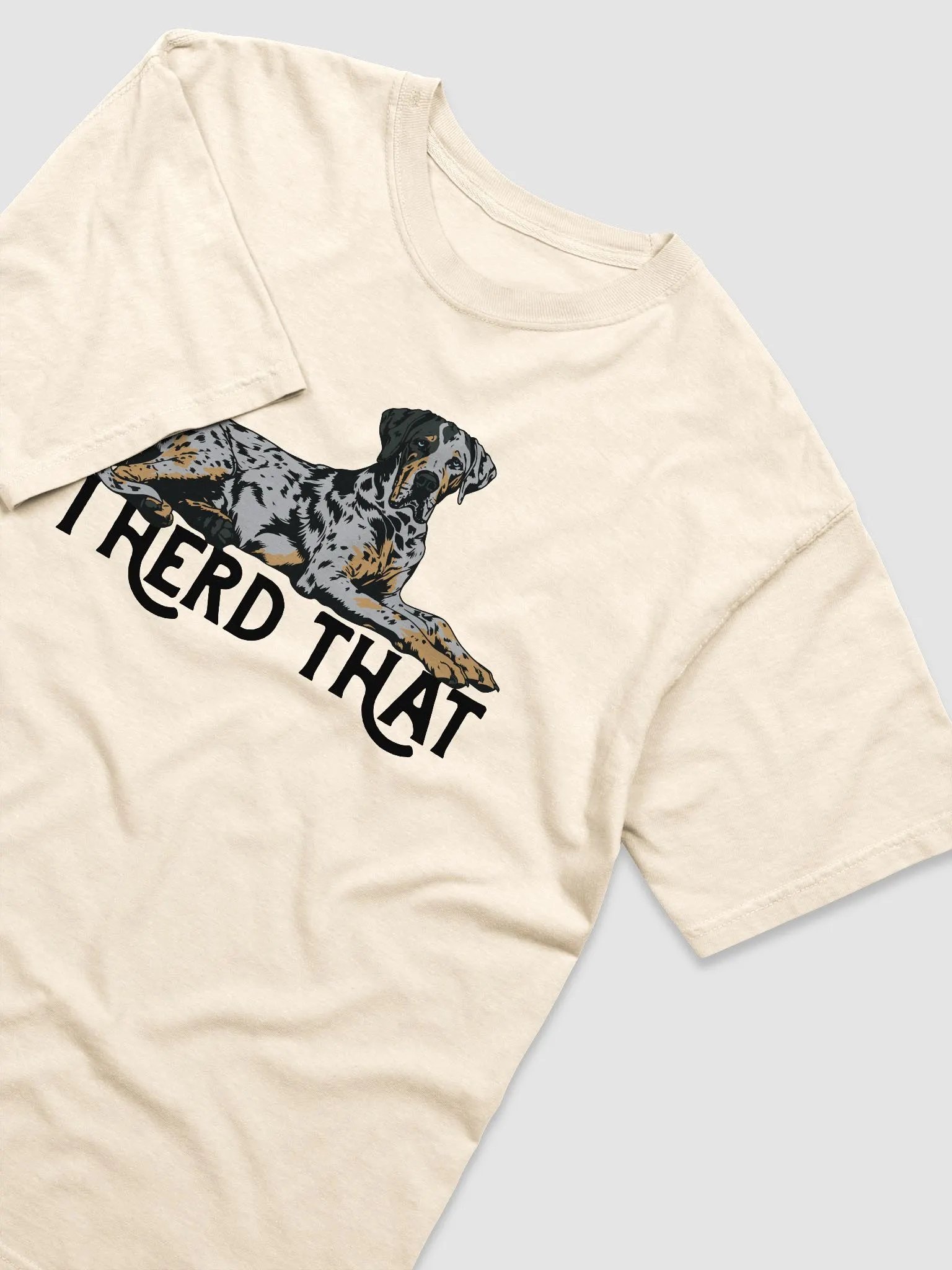 I Herd That T-Shirt of a Catahoula Leopard Dog | Funny T-Shirt for CLD and Herding Dog Paw-Rents product image (31)