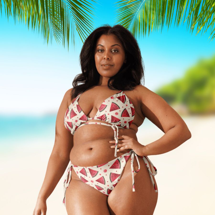 Watermelon Pattern Swimsuit Bikini product image (9)