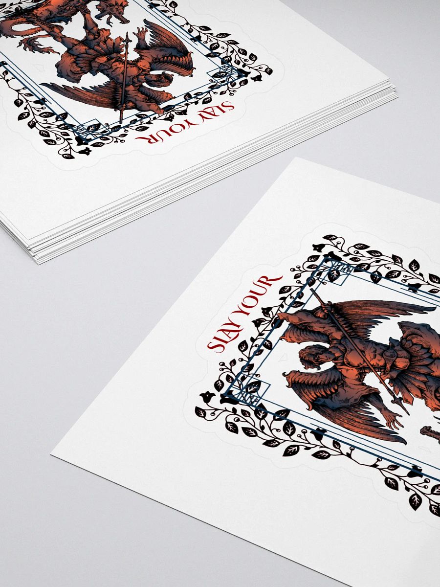 Angel vs. Dragon Kiss Cut Stickers product image (4)