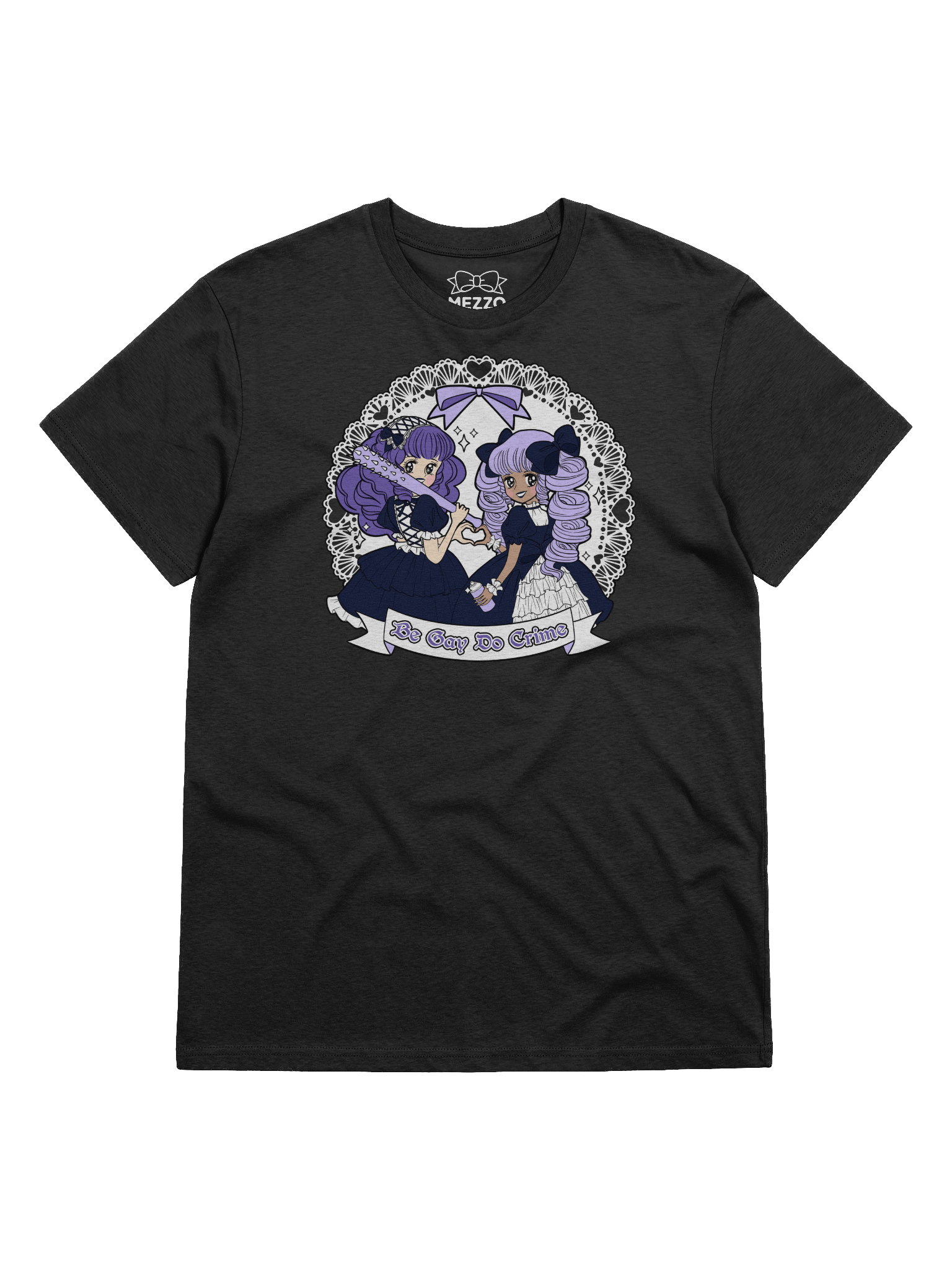 𝑬𝑼⧸𝑼𝑲 Be Gay Do Crime (Pastel Goth) organic cotton t-shirt product image (1)